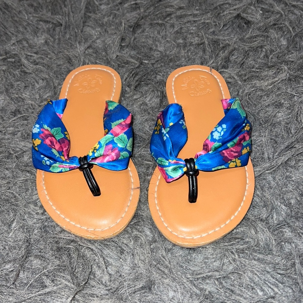 Girls flip flops , sandals, Matilda Jane Clothing brand, size 11.5
